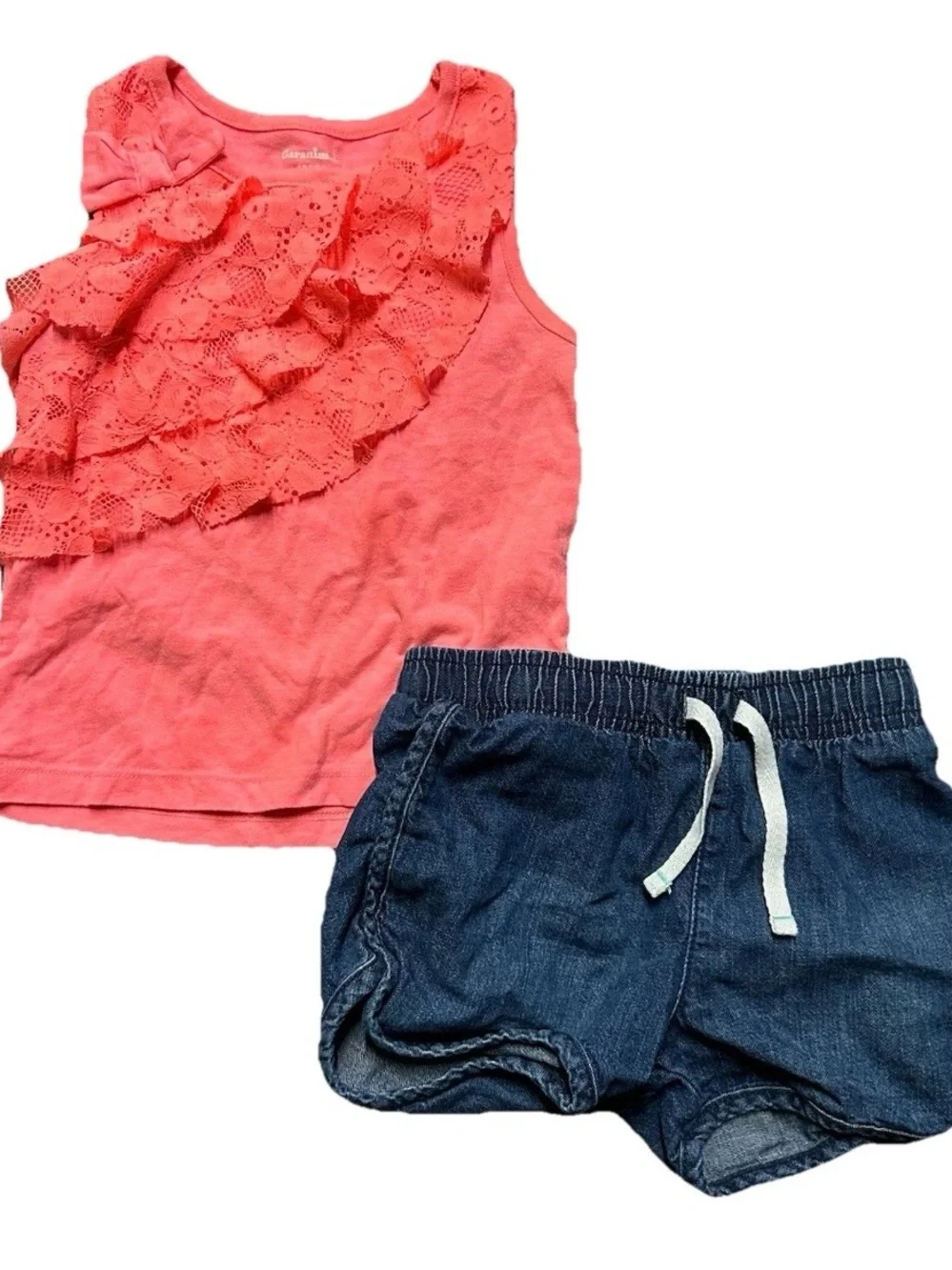Toddler Girl Summer Tank Tops Romper Shorts T Shirt Size 3T